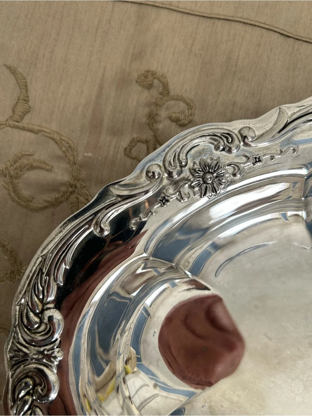 Vintage Towle silverplate platter